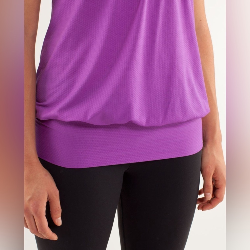Lululemon | No Limits Tank | Tender Violet / Black | Size 4 - Picture 8 of 12